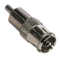 RI 116-27 - Перехідник RCA штекер - IEC гніздо, Alcad (Іспанія)