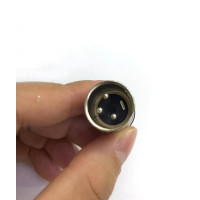 HFC3MXL - Кабельний роз'єм XLR, штекер 3 контакти, пайка, колір - нікель, контакти - нікель