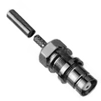 V-1.6-26C37-75 - Роз'єм 1.6/5.6 кабельний/панельний, гніздо, обжим, 75 Ом, G12 (0.315/1.95-3.7)