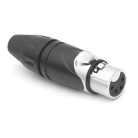 AX4F - XLR 4 гніздо, литі контакти, нікель, цанговий затискач, серія AX, базова модель