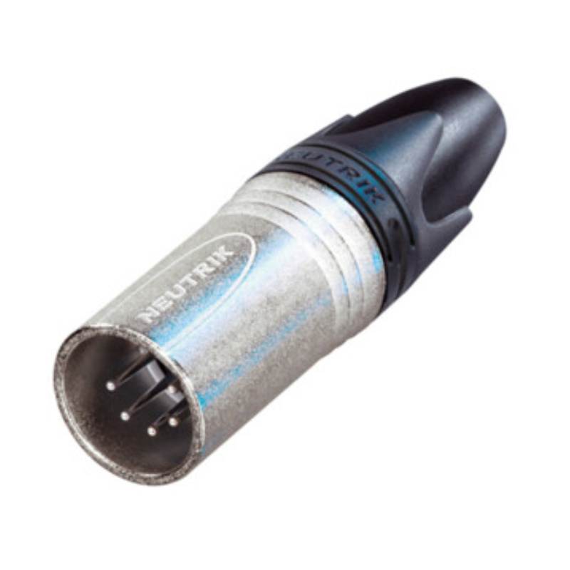 NC5MXX - Роз'єм XLR5 штекер кабельний, 5 контактів, контакти-покриття срібло, корпус-метал