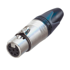 NC7FXX - Роз'єм XLR7 гніздо кабельний, 7 контактыв, контакти- покриття срібло, корпус-метал