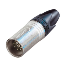 NC7MXX - Роз'єм XLR7 штекер кабельний, 7 контактів, контакти- покриття срібло, корпус-метал