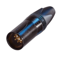 NC7MXX-B - Разъем XLR7 штекер кабельный, 7 контакта, контакты- покрытие золото, корпус-металл