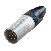 NC6MXX - Разъем XLR6 штекер кабельный, 6 контактов, контакты- покрытие серебро, корпус-металл