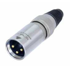 NC3MX-HD-B - Роз'єм XLR3 штекер кабельний, серія X-HD "Heavy duty", 3 контакти, контакти-покриття золото