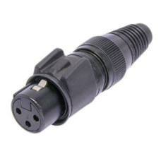 NC3FX-HD-B - Роз'єм XLR3 гніздо кабельний, серія X-HD "Heavy duty", 3 контакти, контакти-покриття золото