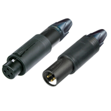 NC3FM-C-B - Роз'єм XLR3 універсальний кабельний, серії unisex XLR, 3 контакти, контакти-покриття золото