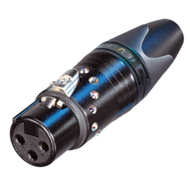 NC3FXX-B-CRYSTAL - Роз'єм XLR3 гніздо кабельний, серія CRYSTALLIZED, 3 контакти