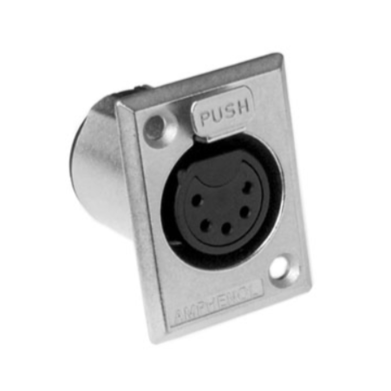 AC5FPZ BULK - XLR 5 гніздо на панель, тип-P, базова модель, у розібраному вигляді, колір-нікель