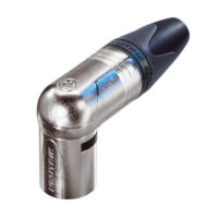 NC4MRX - Разъем XLR 4 штекер, кабельный угловой, серия RX, 4 контакта, вращающаяся контактная площадка