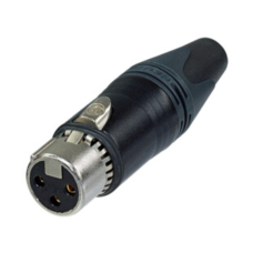 NC3FXX-EMC-B - Роз'єм XLR, кабельний, EMC XX, гніздо, 3 контакти, додатковий захист від RF перешкод