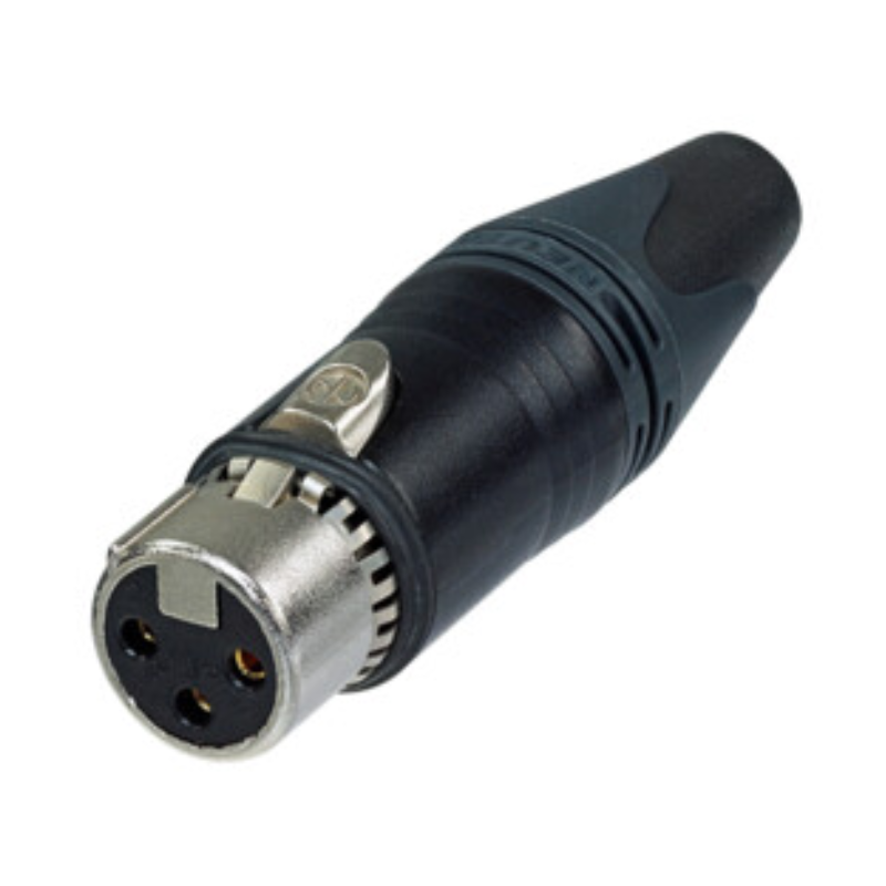 NC3FXX-EMC-B - Разъем XLR, кабельный, EMC XX, гнездо, 3 контакта, дополнительная защита от RF помех