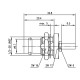 J01001C0028 - Разъём BNC кабельный/панельный, гнездо, обжим, 50 Ом, G7 (RG-316/U), посадка Z04