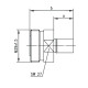 J01121A0143 - Разъем 7-16 кабельный, гнездо, обжим, 50 Ом, RG-214/U, a=14.5, b=39, монтаж В3512