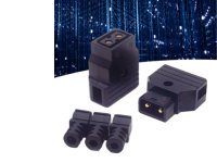 фото роз’ємів живлення D-Tap на хайтек фоні 