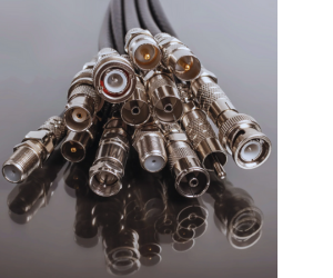 фото коаксіальних кабелів з різними роз'ємами