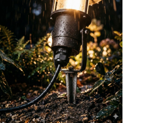 використання роз'єму з класом захисту IP67 у садовому освітленні