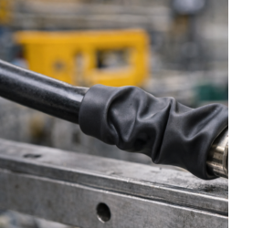 фото неправильно підібраної по діаметру термозбіжної трубки