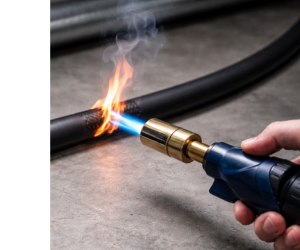 зображення підпалення вогнестійкого кабелю 