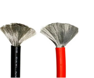 силіконові кабелі великим планом