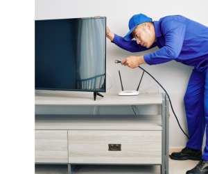 підключеня коаксіального кабелю до телевізора