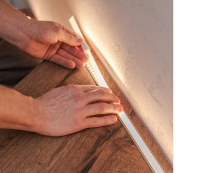 демонтаж лед стрічки в алюмінієвому профілі