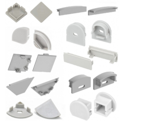 виды заглушек для профилей для лед лент