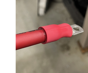 як виглядає термозбіжка з клеєвою основою після монтажу