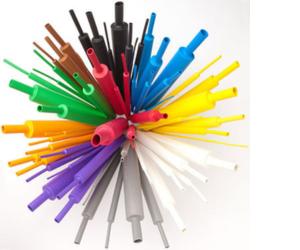 фото багатьох різних поліолефінових термозбіжних трубок