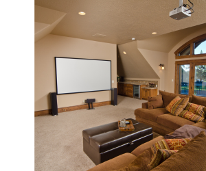 фото домашнего кинотеатра с колонками