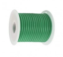 Фото Силовий кабель в силіконовій ізоляції SC-AWG8-GN, зовн.діам. 6.3мм, багатожильний 1650*0.08 лужена мідь, макс.ток 190А, колір - зелений, Minzan (КНР)