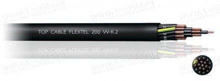 Фото1 FLEXTEL 200 VV-K - кабель силовой, ПВХ, 5 класс эластичности, 10х1,5