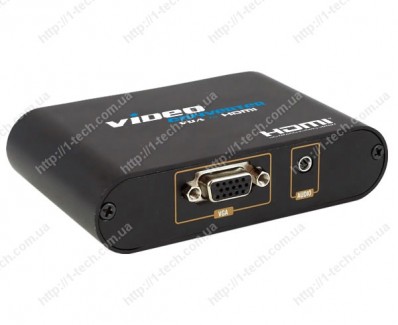 Фото1 LKV350 - конвертер аналоговый сигнал VGA и стерео звук - в цифровой сигнал HDMI