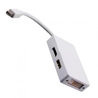 Фото1 MDP2DVI/HDMI/DPF - Адаптер видеосигналов Mini DisplayPort на DVI-D (гнездо)/HDMI (гнездо)/Mini Displ