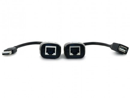 Фото2 MNP-USB2LAN-45 Удлинитель сигналов USB 1.1 по кабелю витая-пара CAT5e, CAT6 на дистанцию до 45 м.