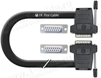 Фото1 1K-BIT05-15FF-.. Терминальный кабель-удлинитель для передачи данных, D-Sub 15-пин, гнездо-гнездо (дл