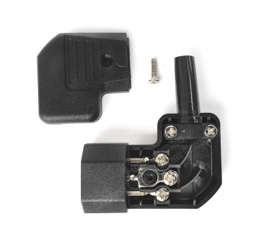 Фото4 AC-301MCJ Разъем C14, штекер на кабель, угловой, 250B, 10A, 3 контакта, IEC 60320