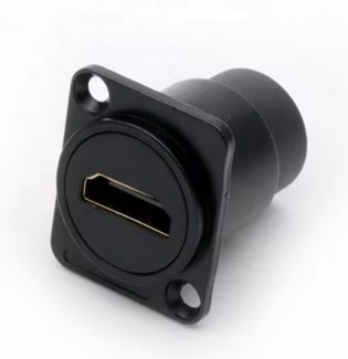 Фото1 Прохідний адаптер HDMI, B1009-Black, гніздо-гніздо, D-посадка, корпус із цинкового сплаву, чорний, I