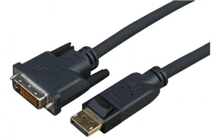 Фото1 CABDPDVI.. Цифровой переходной кабель DisplayPort-DVI-D, штекер > штекер
