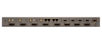 Фото2 EXT-DVIKVM-444DL - Матричный коммутатор 4x4 сигналов DVI Dual Link (3840x2400) + USB 2.0 + Аудио, ; 