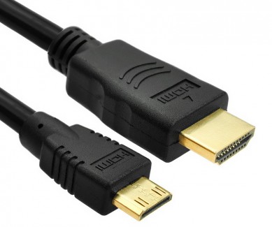 Фото1 HDMI-AmC-MM-0. Переходной кабель HDMI, серия Standard, mini штекер (тип C) > штекер (тип A)