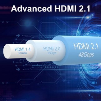 Фото4 Кабель HDMI, серія Standard v.2.1, штекер (тип A) > штекер (тип A), версія 2.1, діаметр-6.3 мм, в об