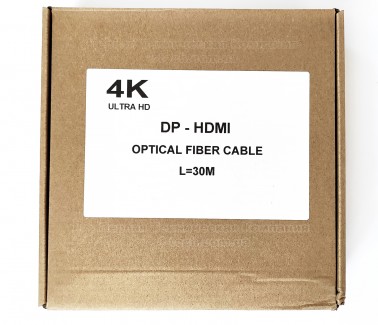 Фото9 DP2HDMI-FO-4K... - Цифровой оптический кабель DisplayPort штекер - HDMI штекер, разрешение 4K UltraH