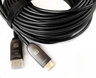 Фото6 DP2HDMI-FO-4K... - Цифровой оптический кабель DisplayPort штекер - HDMI штекер, разрешение 4K UltraH