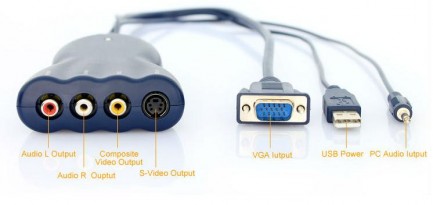 Фото4 LKV3000 -  Преобразователь аналоговых сигналов VGA + стерео звук (Jack3.5) в: Композитные видео, S-v
