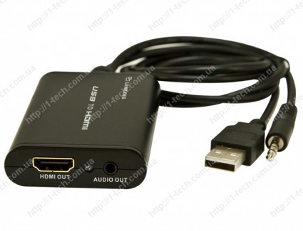 Фото1 LKV325 - Преобразователь сигналов USB 2.0 в цифровые видеосигналы HDMI (1080p)