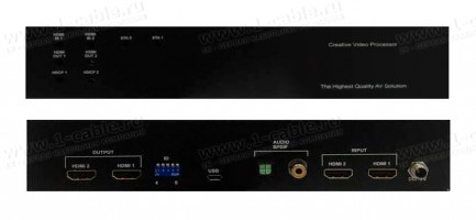 Фото2 HIT-HD-CVW-242 HDMI процессор для формирования видеостен Crescent TV с разрешением Full HD 1080p и у