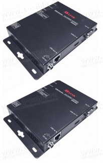 Фото1 HIT-HDMI4K2K444-CAT6-100W Удлинитель линий HDMI 4K UltraHD по кабелю витая пара на 100 м управление 