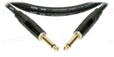 Фото1 KIKKG..PPSW Гитарный кабель, серия KIK (позолоченные контакты), моно Phono Jack > моно Phono Jack